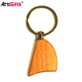 Keychain Manufacturer Promotion Llavero de madera en blanco de encargo al por mayor